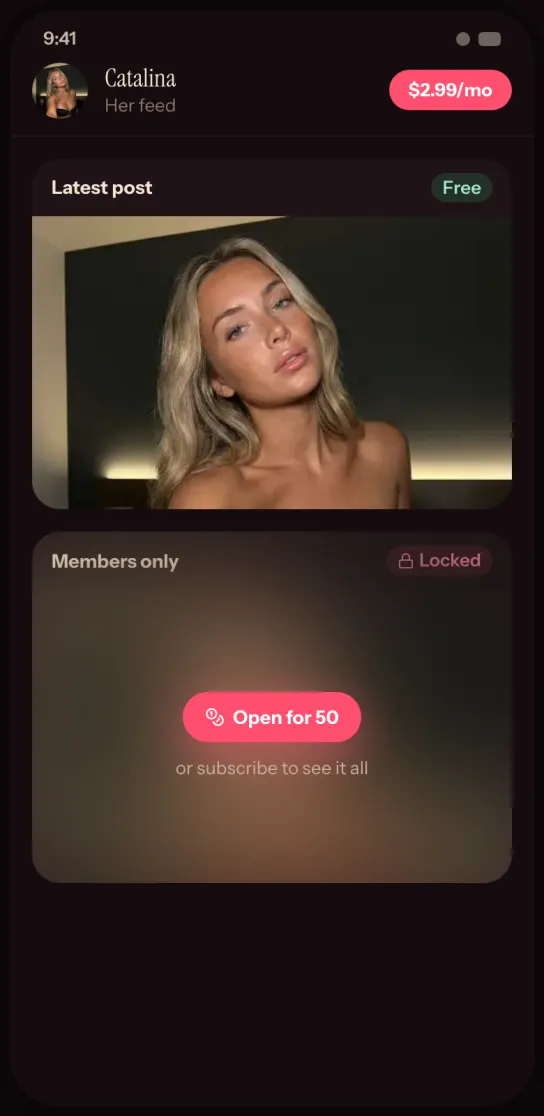 Unlocking an AI creator's photos and video feed